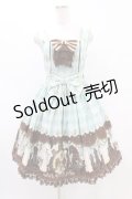 Angelic Pretty / Chess Chocolate ジャボ付ジャンパースカート Free ミント H-25-07-03-026-AP-OP-NS-ZH