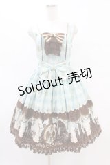 Angelic Pretty / Chess Chocolate ジャボ付ジャンパースカート Free ミント H-25-07-03-026-AP-OP-NS-ZH