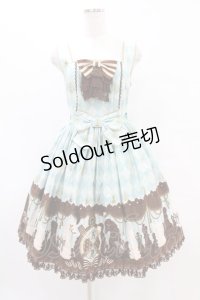 Angelic Pretty / Chess Chocolate ジャボ付ジャンパースカート Free ミント H-25-07-03-026-AP-OP-NS-ZH