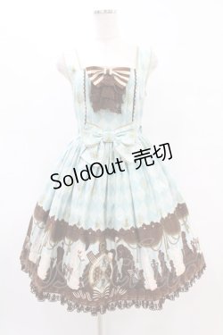 画像1: Angelic Pretty / Chess Chocolate ジャボ付ジャンパースカート Free ミント H-25-07-03-026-AP-OP-NS-ZH