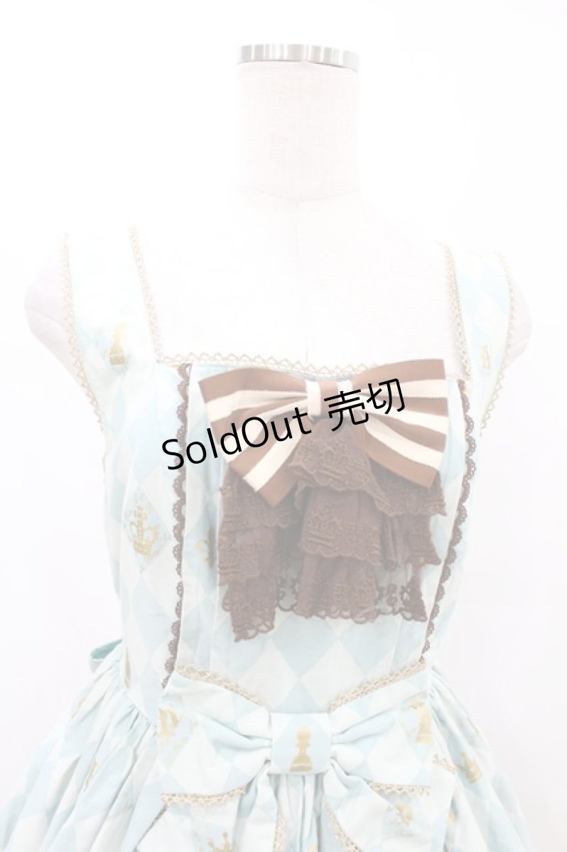 画像4: Angelic Pretty / Chess Chocolate ジャボ付ジャンパースカート Free ミント H-25-07-03-026-AP-OP-NS-ZH (4)