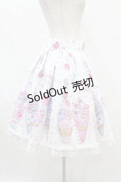 画像3: Angelic Pretty / Decoration Ice Creamスカート Free シロ H-25-07-03-032-AP-SK-NS-ZH