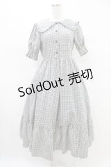 m petit by misako / AM*ギンガムCHKワンピース S グレー H-25-07-03-034-LO-OP-NS-ZH