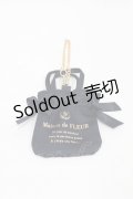 Maison de FLEUR / ミニダブルリボントートバッグチャーム  ブラック H-25-07-03-006-LO-ZA-NS-ZH