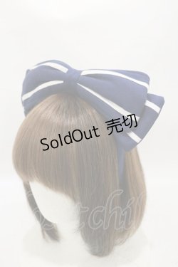 画像1: metamorphose / セーラーリボンカチューシャ  ネイビー H-25-07-03-1001-ME-AC-NS-ZH