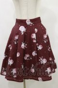 Ank Rouge / ローズドットスカート M ボルドー H-25-07-03-1044-CA-SK-NS-ZH