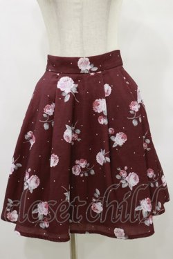 画像1: Ank Rouge / ローズドットスカート M ボルドー H-25-07-03-1044-CA-SK-NS-ZH
