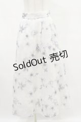 INGNI / 花柄オーガンジースカート Free オフ H-25-07-03-1045-LO-SK-NS-ZH