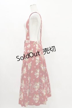 画像3: PINK HOUSE / 花柄サスペンダースカート Free レッド H-25-07-03-1046-LO-SK-NS-ZH