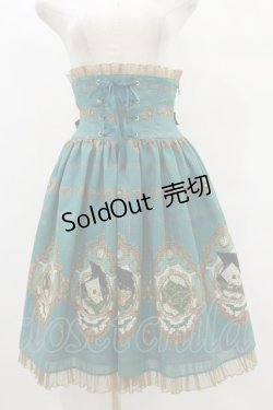 画像1: ALICE and the PIRATES / Mistical brilliance Jewelry〜秘められた宝石の行方〜柄コルセットスカート Free グリーン H-25-07-03-1047-PA-SK-NS-ZH