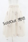 an another angelus / ベルト付きローズ総刺繍チュールスカート Free L/ORANGE H-25-07-03-1051-CA-SK-NS-ZH