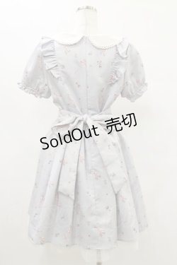 画像2: Ank Rouge / RibbonToeShoseレースアップフリルワンピース M サックス H-25-07-03-1054-CA-OP-NS-ZH
