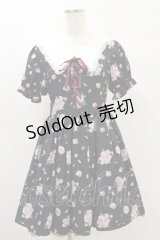 Ank Rouge / RosyMacaronスピンドルワンピース M ブラック H-25-07-03-1055-CA-OP-NS-ZH
