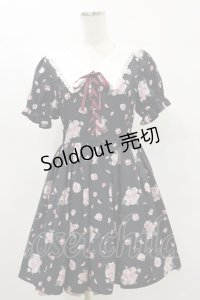 Ank Rouge / RosyMacaronスピンドルワンピース M ブラック H-25-07-03-1055-CA-OP-NS-ZH