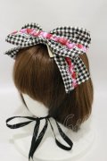 metamorphose / CHERRY BERRYリボンヘッドドレス  ブラック H-25-07-03-1009-ME-AC-NS-ZH