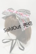 metamorphose / CHERRY BERRYリボンヘッドドレス  ブラック H-25-07-03-1009-ME-AC-NS-ZH