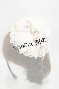 画像1: metamorphose / オールドエンブレムカチューシャ Free ピンク H-25-07-03-1010-ME-AC-NS-ZH