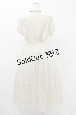 画像2: Ank Rouge / ドットシフォンフリルロングワンピース M アイボリー H-25-07-03-1059-CA-OP-NS-ZH