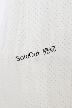 画像3: Ank Rouge / ドットシフォンフリルロングワンピース M アイボリー H-25-07-03-1059-CA-OP-NS-ZH