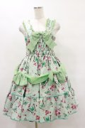 metamorphose / Jewel Butterflyシャーリングジャンパースカート Free ミント H-25-07-03-1063-ME-OP-NS-ZH