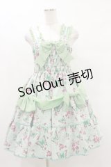 metamorphose / Jewel Butterflyシャーリングジャンパースカート Free ミント H-25-07-03-1063-ME-OP-NS-ZH