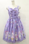 Angelic Pretty / Decoration Ice Creamジャンパースカート Free ラベンダー H-25-07-03-1066-AP-OP-NS-ZH