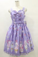 画像1: Angelic Pretty / Decoration Ice Creamジャンパースカート Free ラベンダー H-25-07-03-1066-AP-OP-NS-ZH (1)