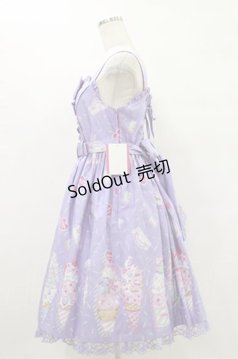 画像3: Angelic Pretty / Decoration Ice Creamジャンパースカート Free ラベンダー H-25-07-03-1066-AP-OP-NS-ZH (3)