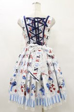 画像2: Angelic Pretty / Sailor Marine Kittenジャンパースカート Free シロ H-25-07-03-1068-AP-OP-NS-ZH (2)