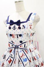 画像4: Angelic Pretty / Sailor Marine Kittenジャンパースカート Free シロ H-25-07-03-1068-AP-OP-NS-ZH (4)