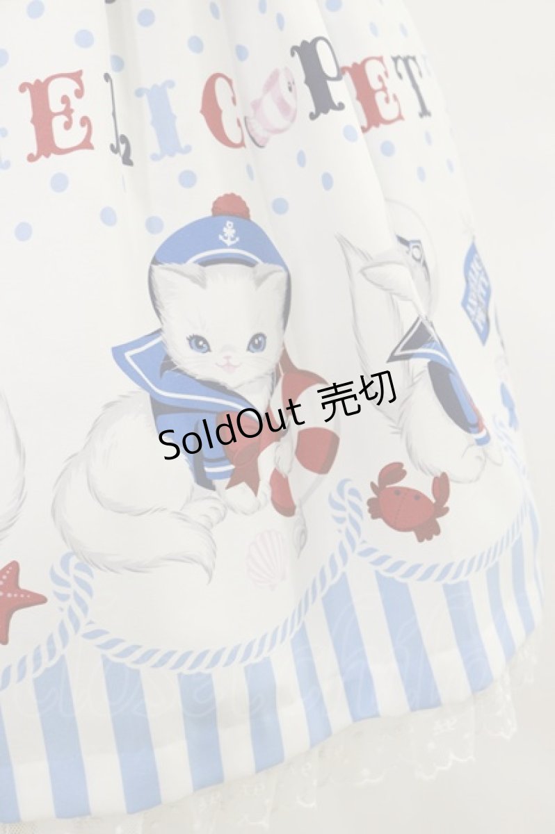 画像5: Angelic Pretty / Sailor Marine Kittenジャンパースカート Free シロ H-25-07-03-1068-AP-OP-NS-ZH (5)