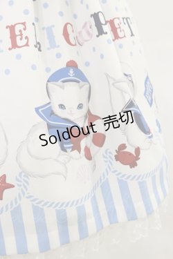 画像5: Angelic Pretty / Sailor Marine Kittenジャンパースカート Free シロ H-25-07-03-1068-AP-OP-NS-ZH