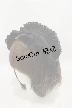 画像1: metamorphose / ヘッドドレス風カチューシャ  ブラック H-25-07-03-1002-ME-AC-NS-ZH