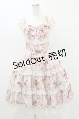 metamorphose / オールドエンブレムティアードジャンパースカート Free ピンク H-25-07-03-1072-ME-OP-NS-ZH