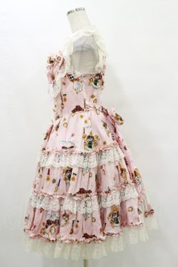 画像3: metamorphose / オールドエンブレムティアードジャンパースカート Free ピンク H-25-07-03-1072-ME-OP-NS-ZH