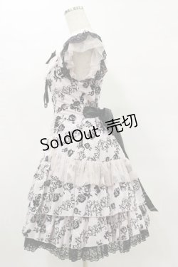 画像3: metamorphose / バラフロッキーあみあげジャンパースカート Free ピンク H-25-07-03-1073-ME-OP-NS-ZH