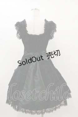 画像2: metamorphose / バラフロッキーあみあげジャンパースカート Free ブラック H-25-07-03-1074-ME-OP-NS-ZH