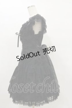 画像3: metamorphose / バラフロッキーあみあげジャンパースカート Free ブラック H-25-07-03-1074-ME-OP-NS-ZH