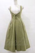 F&A / フロントレースアップUネックジャンパースカート Free L/GREEN H-25-07-03-1076-LO-OP-NS-ZH