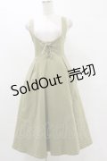 F&A / フロントレースアップUネックジャンパースカート Free L/GREEN H-25-07-03-1076-LO-OP-NS-ZH