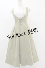 F&A / フロントレースアップUネックジャンパースカート Free L/GREEN H-25-07-03-1076-LO-OP-NS-ZH