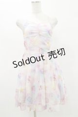 Honey Bunch / シフォンワンピース Free ピンク H-25-07-03-1078-LO-OP-NS-ZH