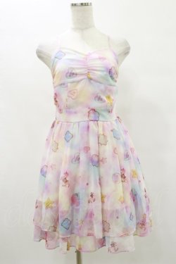 画像1: Honey Bunch / シフォンワンピース Free ピンク H-25-07-03-1078-LO-OP-NS-ZH