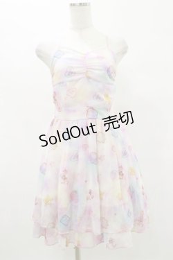 画像1: Honey Bunch / シフォンワンピース Free ピンク H-25-07-03-1078-LO-OP-NS-ZH