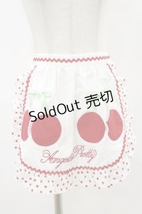Angelic Pretty / Delicious Cherryエプロン  オフ/レッド H-25-07-03-1017-AP-SK-NS-ZH