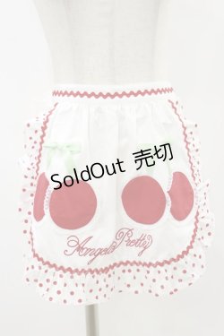画像1: Angelic Pretty / Delicious Cherryエプロン  オフ/レッド H-25-07-03-1017-AP-SK-NS-ZH