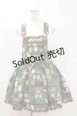 VCastle（海外ロリータブランド） / チョコレートサロペットセット S グリーン H-25-07-03-1018-LO-OP-NS-ZH