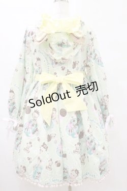 画像2: Cupid Cute（海外ロリータブランド） / bear biscuitくまみみワンピースセット M ミント H-25-07-03-1019-LO-OP-NS-ZH