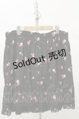 metamorphose /Blooming Gardenフリルスカート Free ブラック H-25-07-03-1021-ME-SK-NS-ZH