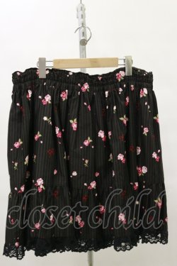 画像1: metamorphose /Blooming Gardenフリルスカート Free ブラック H-25-07-03-1021-ME-SK-NS-ZH